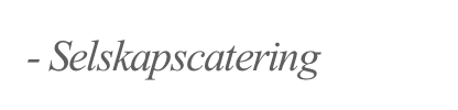 - Selskapscatering